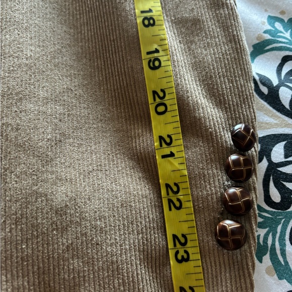 Chaps Ralph Lauren Corduroy Blazer 40R Tan Sport Jacket Coat Elbow Patches NWOT - Picture 8 of 13